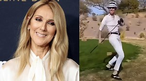 Céline Dion shows off her impressive golf swing—as well as her best dance moves—during an outing with her sons amid her battle with stiff-person syndrome. | E! News
