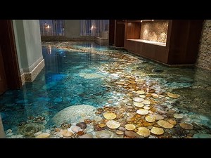 Epoxy Floor Design | Creative Ideas with Marble, Neon, and Ocean Effects | Visual Inspiration