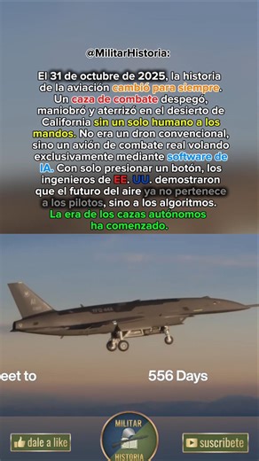El primer caza controlado por IA 🤖✈️