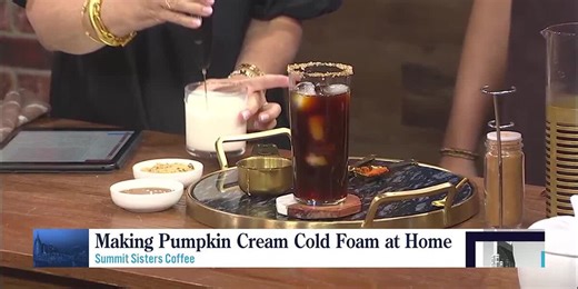 The Summit Sister's at Home Recipe for Pumpkin Cream Cold Foam