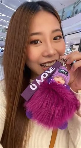 2-in-1 Plush Keychain Doll for Keys and Phone Cases