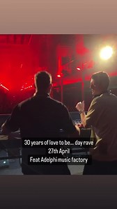 Sheffield… our official 30th birthday on April 27th FORGE Warehouse is stacked and includes the superb Adelphi Music Factory making there love to be… debut alongside Grant Nelson, Doorly, Trimtone, Groove Assassin, Nicola Bear and our mega residents on the warehouse stage ❤️ plus our 90s courtyard featuring Bez (happy Mondays) and Tom Wainwright…. early birds almost sold out so get involved - tickets at skiddle 🎫 | Love to be