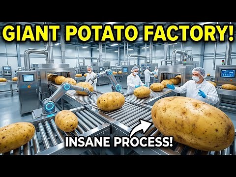 Inside a Modern Potato Chip Factory: From Whole Potatoes to Perfectly Crispy Snacks (Full Process)