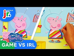 Play Dress Up with Peppa! 🎩 Game VS Real Life | World of Peppa Pig | Netflix Jr