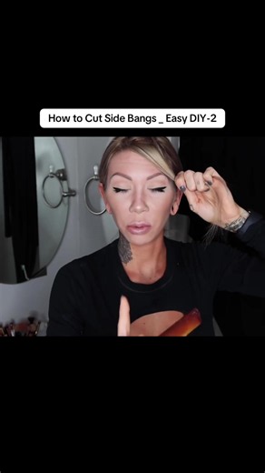 How to Cut Side Bangs _ Easy DIY-2 | side bangs