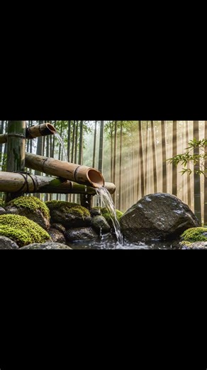 🌿Bamboo Water Fountain Sounds 💧 | Relaxing Water Flow for Deep Sleep & Stress Relief
