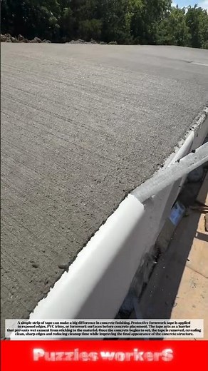 Why Builders Cover Forms with Tape? Simple Trick for Perfect Concrete Edges! #Shorts