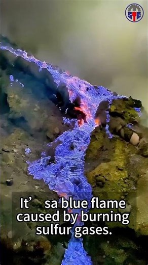 Real Blue Lava?! The Volcano That Glows at Night 🌋💙