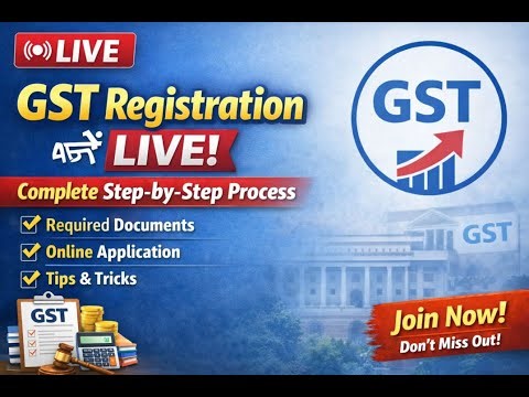 GST Registration LIVE Step-by-Step Guide for Beginners (2026)\n| - How to Register for GST Online