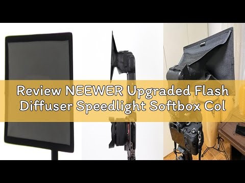 Review NEEWER Upgraded Flash Diffuser Speedlight Softbox Collapsible 2 Pack, (5.9"/15cm Octagon, 6"x