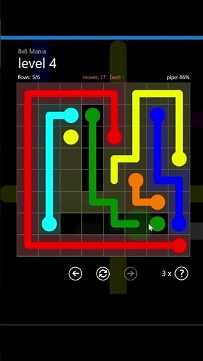Flow Free Puzzle Game | Relaxing & Addictive Gameplay | Level 4 | #FlowFree #Shorts