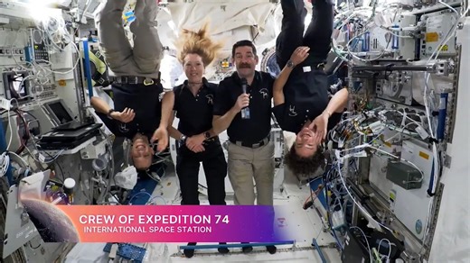 The Expedition 74 astronauts aboard the International Space Station express their gratitude to the teams supporting the @NASAArtemis II crew and its mission to fly around the Moon.