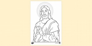 Printable Jesus Colouring Page for Kids