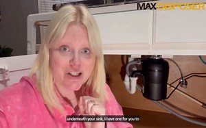 Garbage Disposal 1/2 HP Easy install Quiet with Stopper Power Cord, Kitchen sink Food Waste Disposer Continuous Feed, Stainless Steel Grind Half Horsepower AC Motor Unit (MAX-3)