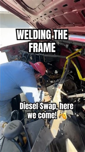 No going back now 😅 Diesel swap here we come!