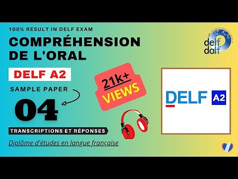 DELF A2 - Compréhension de l'oral [No. 04] | DELF A2 Listening Practice Test Online