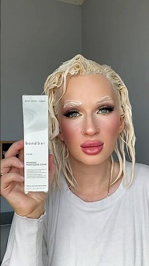 BONDBAR CLEAR HIGH GLOSS #blonde #bleachinghair #bleachinghairfail #diyhair #hairtok #hair #hairdye