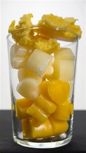 Mango Milkshake with Heart Ice Cubes 💛🥭 | Easy Mango Sorbet Recipe