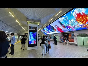 大阪メトロ御堂筋線梅田駅で全ての行先案内表示器がリニューアル完了！駅構内、電車発着風景を観察！