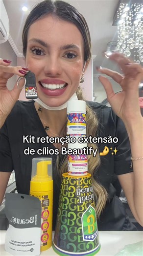 Kit retenção extensão de cílios Beautify - como usar e o que vem