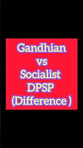 “Gandhian vs Socialist DPSP Explained in 15 Seconds | Polity Simplified | UPSC Polity Shorts”
