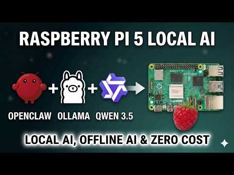Install OpenClaw + Ollama + Qwen 3.5 on Raspberry Pi 5 | Zero Cost Local AI | Offline AI