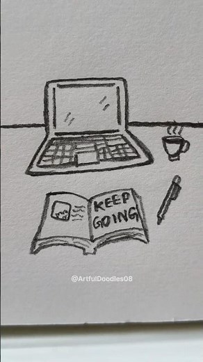 Study time notebook doodles idea 📖#cute #drawing #relatable #study #easy #art #shorts #tutorial