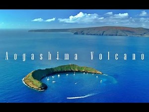 Aerial View of Aogashima Volcano – Japan