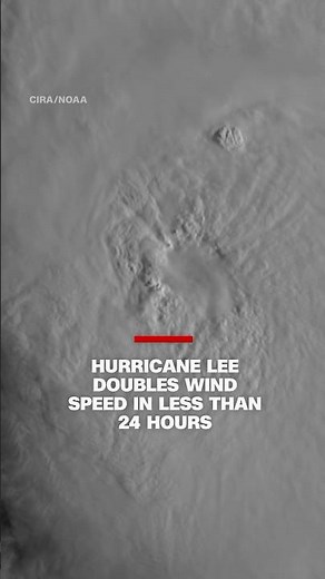 Hurricane Lee doubles in wind speed in less than 24 hours