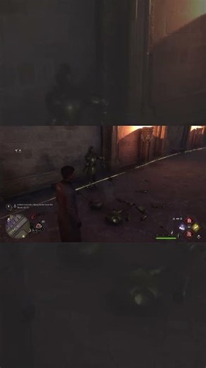 Hogwarts Statues Come Alive – A Magical Duel in the Hallway