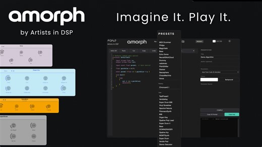 Artists in DSP Releases Amorph - Free Text-to-DSP Plugin That Turns Ideas Into Instruments/FX