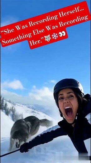 Werewolf Chasing Her on the Ice🐺❄️| 3AM Horror Short#wolfsounds #relaxinwolf#wolfsong#wolf#ai#shorts