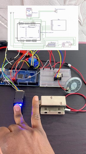 77K views · 514 reactions | 12V Solenoid Door Lock control with Arduino Mega & Fingerprint Sensor | Upload Ideas with Itamar | Facebook