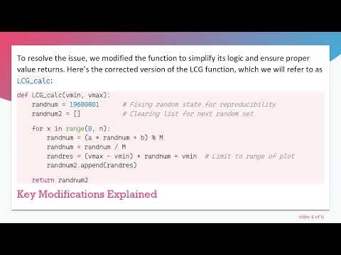 How to Fix the Linear Congruential Generator in Python: A Step-By-Step Guide
