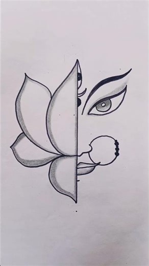 Navratri Special Drawing 🌺🌺🌺#drawing #drawingvideo #easydrawing #shorts #navratrispecial