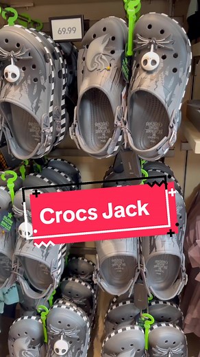Crocs de Jack Skellington del Extraño Mundo de Jack