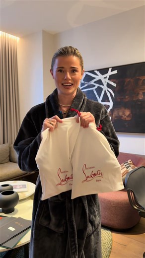 Styling my first red bottoms in a custom @TAYLOR ALEXANDRA. #louboutin #misstaylorthetailor #tailor #womenssuit #femalefounder