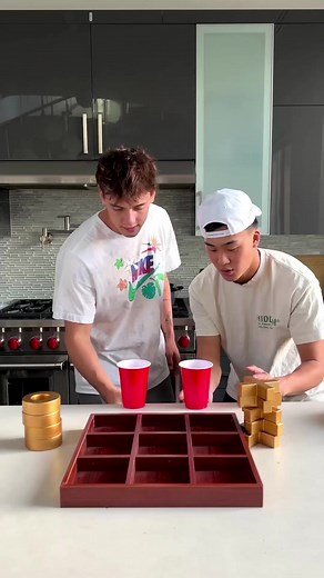 Flip Cup Tic Tac Toe With Bestfriend! | Jojo Sim