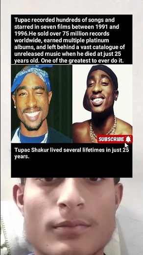 Tupac Shakur 🎤 | 75M Records, 7 Films & Hundreds of Songs Before 25