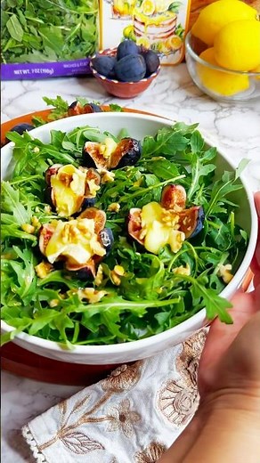 Fig Brie Arugula Salad | Quick and easy Salad