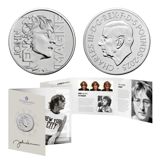 2025 Official Royal Mint John Lennon Icon of Peace Coin | HSN