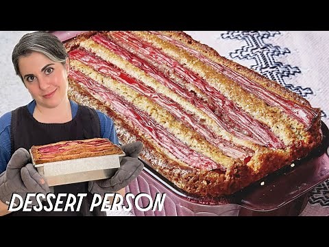 Claire Saffitz Makes Rhubarb Cake | Dessert Person