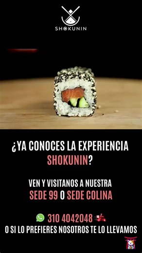 Sede 99 Calle 99 No13a - 89 Sede Colina Cr 53b No131a - 85 #sushi #ramen #maki #teppan #yakimeshi #japan #poke #asianfood #eggrolls #shrimp #rice #arroz #shokunin #nigiri #healthyfood #bogota #onigiri