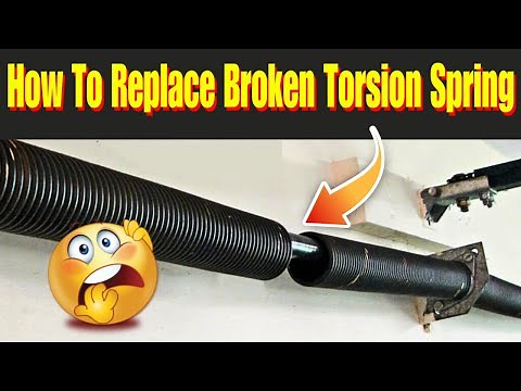 How to Replace Broken Torsion Springs - Garage Door Torsion Spring Replacement DIY