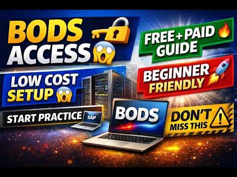 How To Get SAP BODS Server| Beginner Friendly Setup + Practice Guide|Affordable & Easy #sapserver