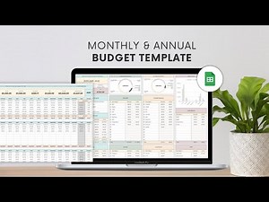 Monthly & Annual Budget Tracker Template Google Sheets Template | Complete Walkthrough Tutorial