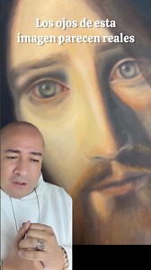 The eyes in this image of Jesus Christ look real