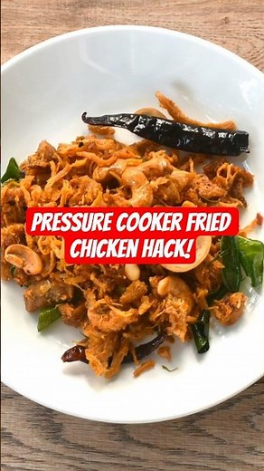 Pressure Cooker Fried Chicken Hack! #cooking #chicken #recipe #food