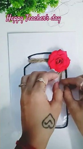 DIY Teacher’s Day Card 🎁#viralvideo #diy #craft#teachersday