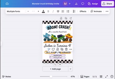 Game Night Birthday Invitation: Editable Board Game Party Template (5x7, Canva, Digital Download)
